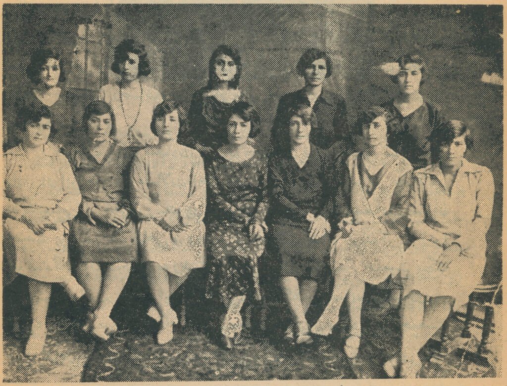 Board of Governors of Association of Patriotic Women (Jam'iyat-e Nesvan-e Vatankhah), Tehran, 1922–1932.