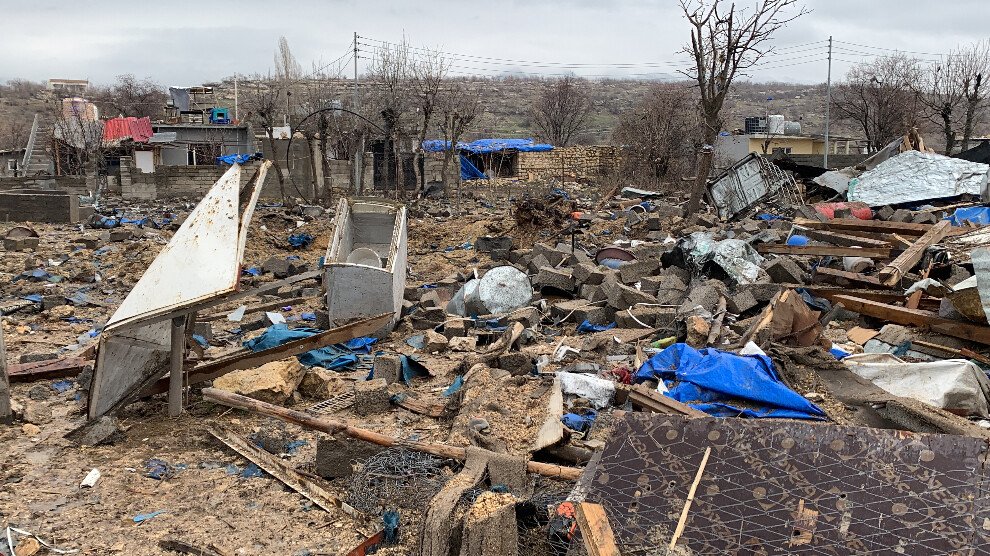 Turkish cross-border air strikes destroyed the villages of Spindar, Mijê, and Kevne Mijê in Amediyê, Iraqi Kurdistan.