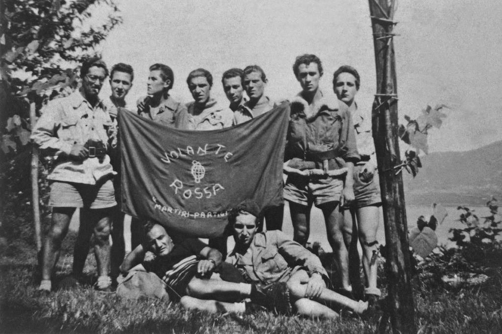 Members of the Red Flying Squad, a group of former partisans active in Milan who continued to fight fascism after the end of the war.