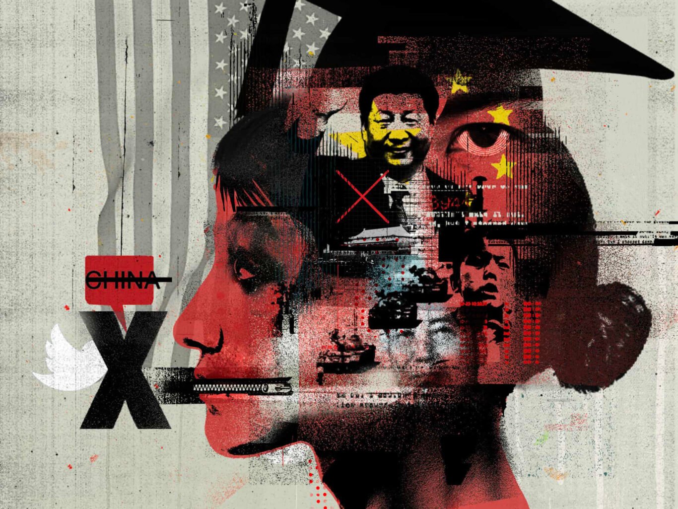 Tim Marss' Artistic critique of the state of press freedom in China.