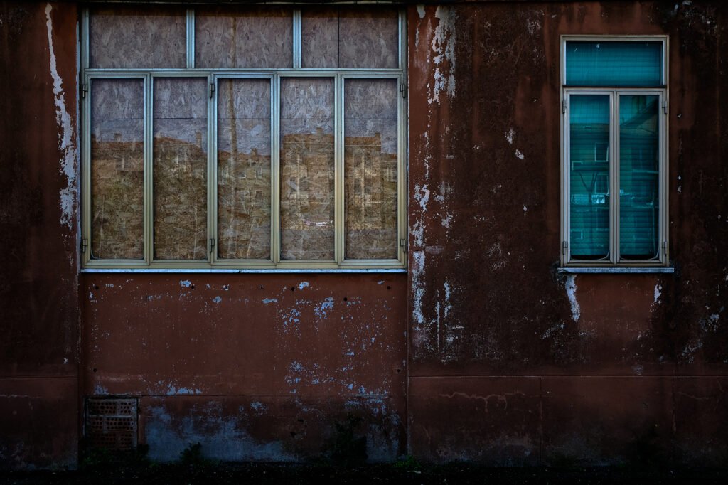 Italy, Venice, March 23, 2025: Unassigned ATER apartment in Sacca Fisola closed and barricaded to prevent occupation