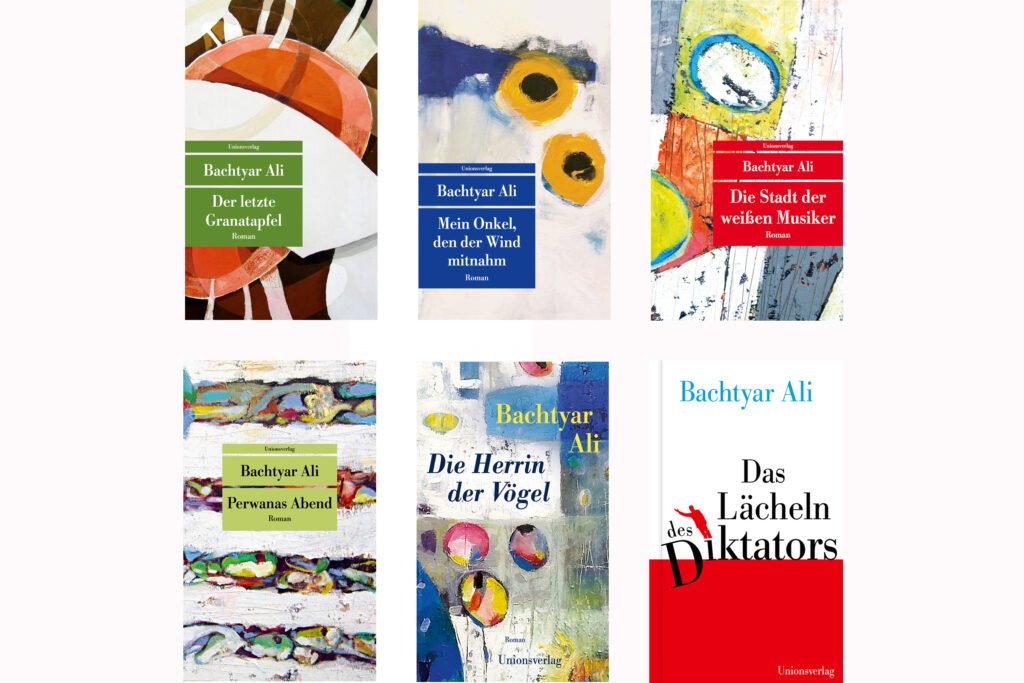 Selected German-language editions of Baxtiyar Ali’s work.